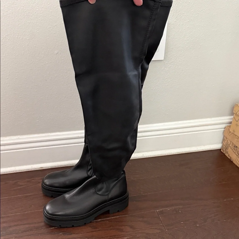 NWOB Free People Black Over-the-Knee Women's Boots Size 38 (8)